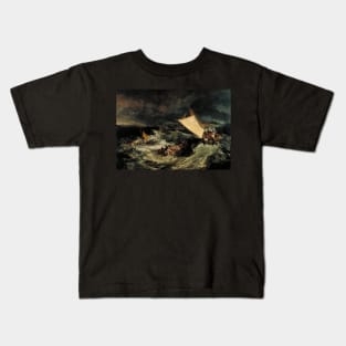 The Shipwreck - William Turner Kids T-Shirt